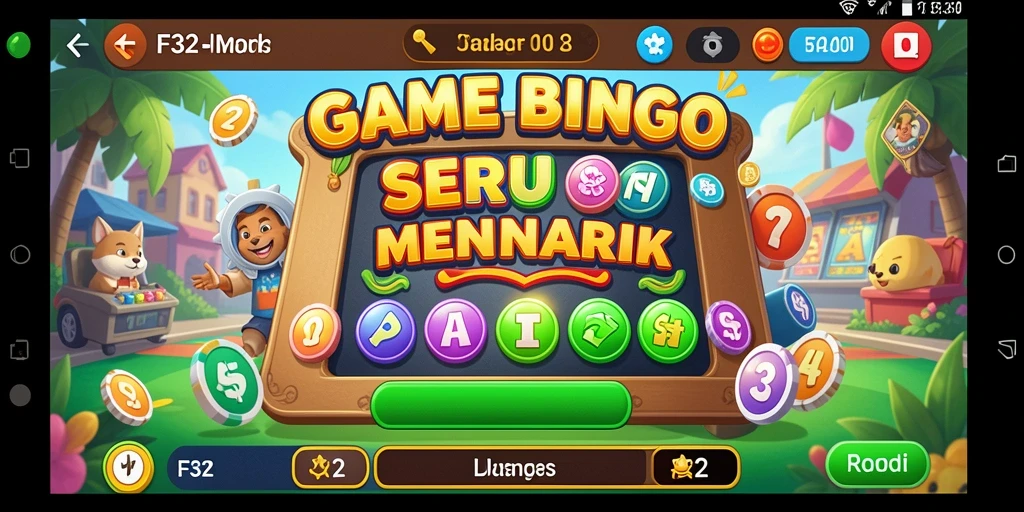 Tampilan gameplay F32 yang seru dan menyanangkan dalam permainan Bingo.