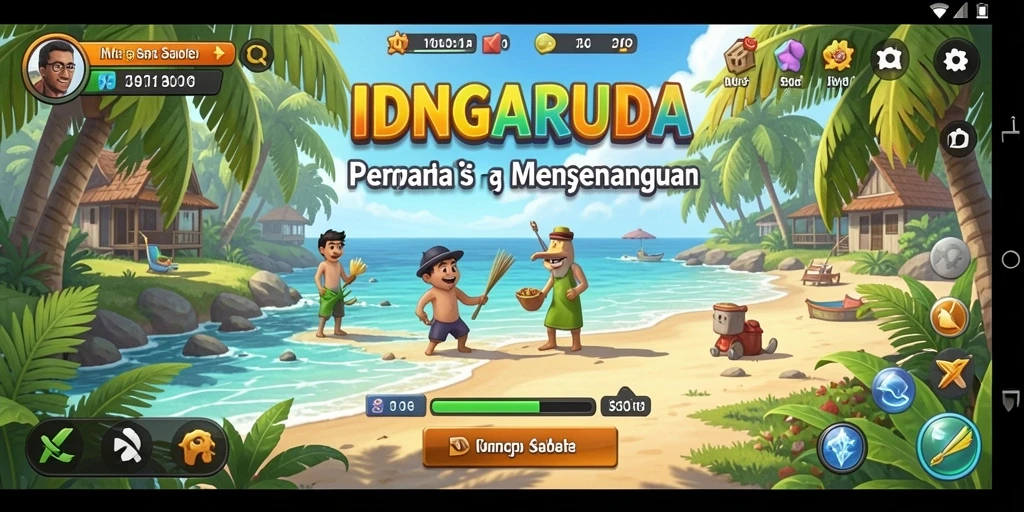 Tampilan menarik gameplay IDNGARUDA dengan tantangan seru.