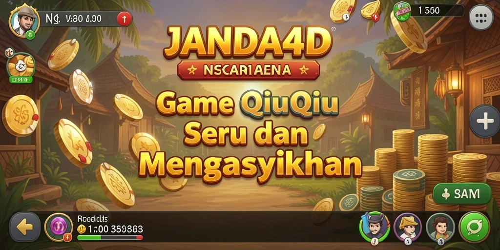 Tampilan screenshot utama JANDA4D menampilkan gameplay QiuQiu yang seru.