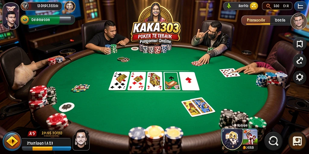 Screenshot KAKA303 menampilkan gameplay poker yang mengasyikkan.