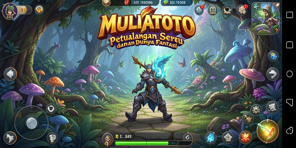 Tampilan gameplay seru dalam petualangan RPG MULIATOTO.