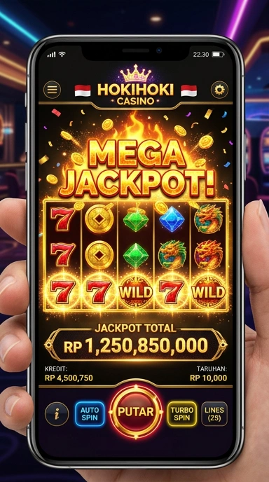 Tampilan antarmuka pengguna aplikasi hokihoki yang sederhana dan intuitif.